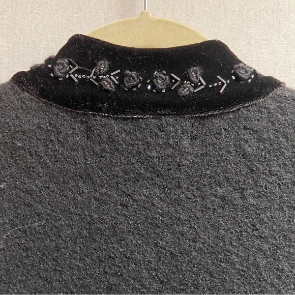 I.B Diffusion wool beaded long sleeve sweater cardigan Sz S - Picture 5 of 10